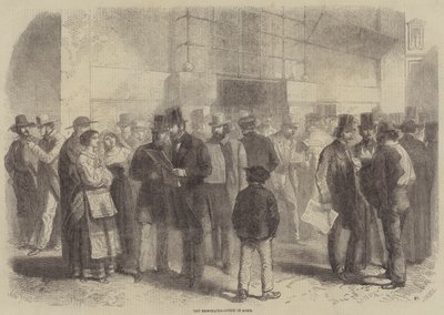 The Newspaper-Office in Rome by Gustave Janet